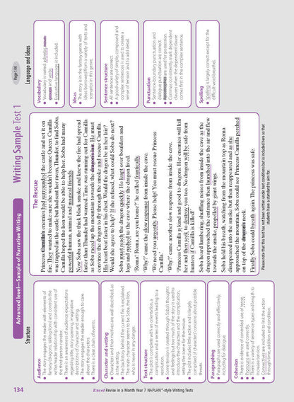 Excel Revise in a Month Year 7 NAPLAN*-style Writing Tests