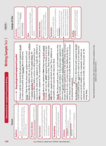 Excel Revise in a Month Year 5 NAPLAN*-style Writing Tests