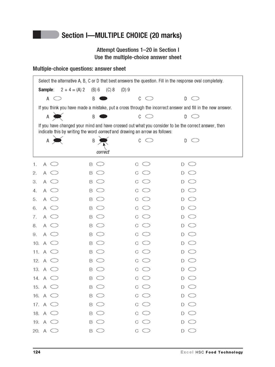 Excel HSC Year 12 Food Technology Study Guide