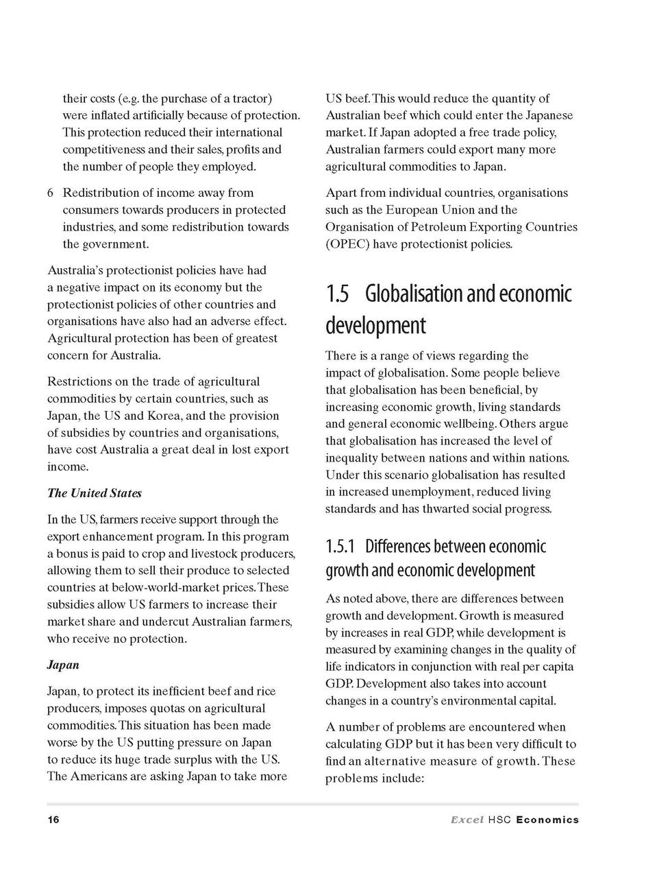 Excel HSC Year 11 Economics Study Guide