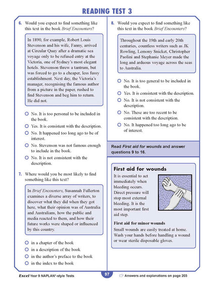 Excel Year 9 NAPLAN*-style Tests