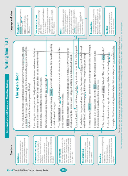 Excel Year 6 NAPLAN*-style Literacy Tests