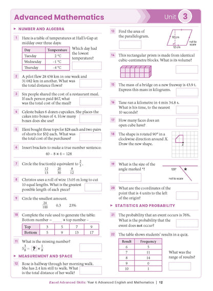 Excel Advanced Skills - Advanced English and Mathematics Year 6
