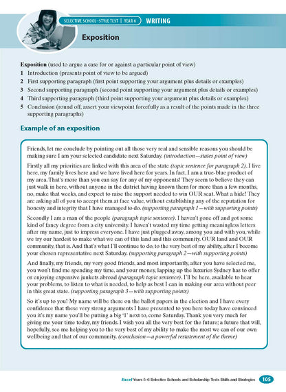 Excel Test Skills - Selective Schools and Scholarship Tests Skills & Strategies Years 5-6