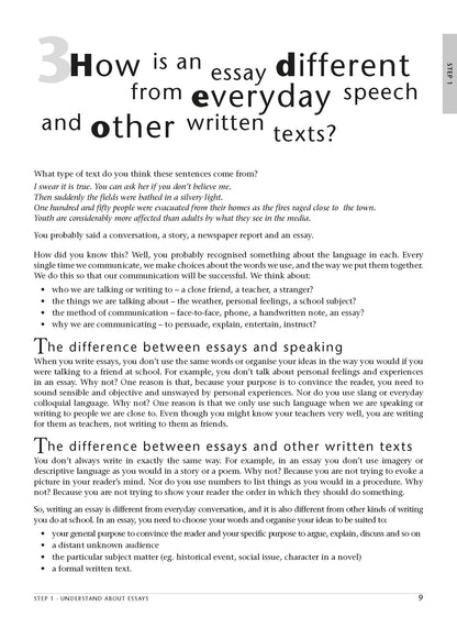 Excel Essential Skills - Essay Writing Step-by-Step Years 7-10