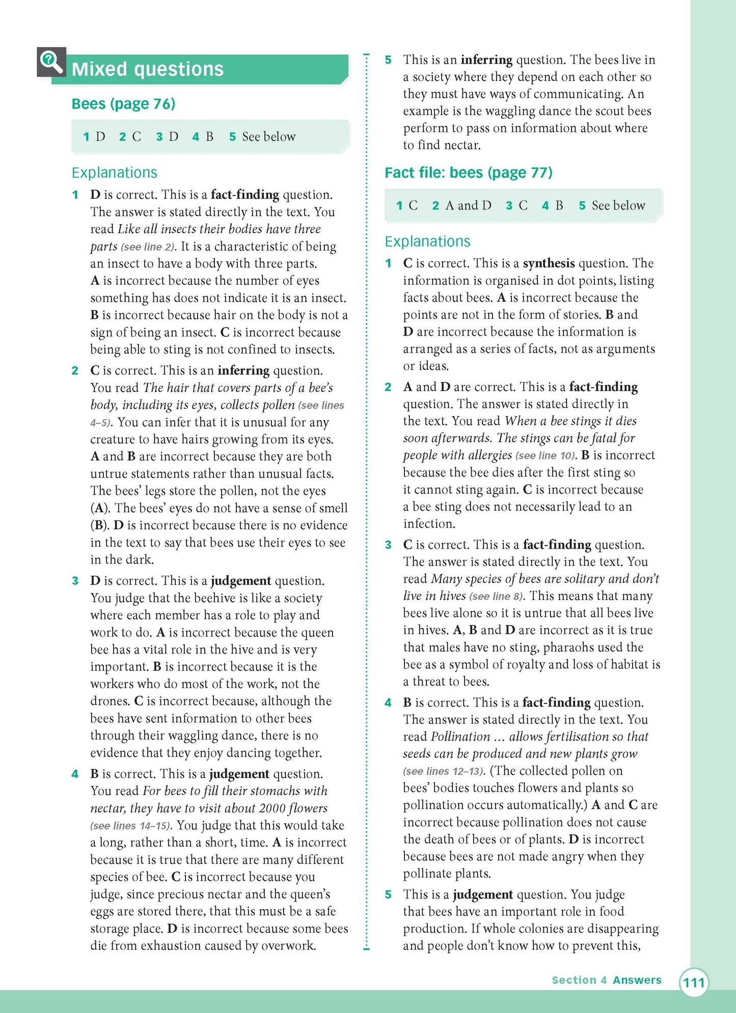 Excel Advanced Skills - Reading and Comprehension Workbook Year 3