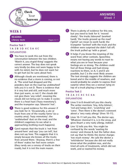 Excel Opportunity Class and Scholarship Tests Years 4-5