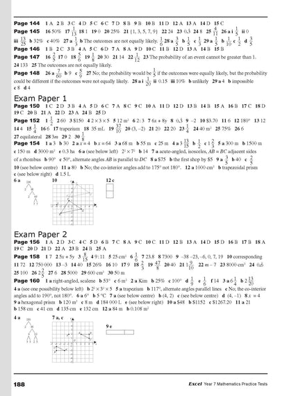 Excel Tests - Mathematics Practice Tests Year 7