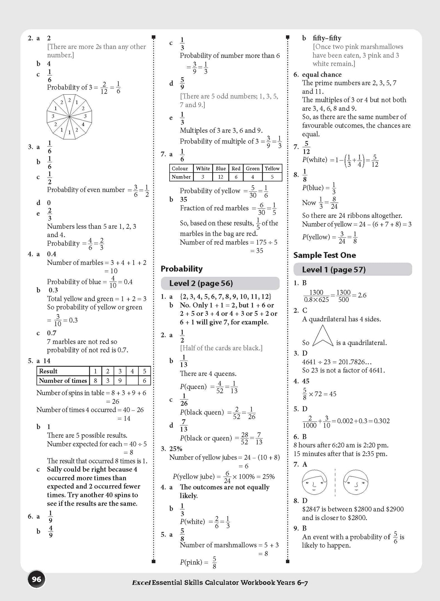 Excel Essential Skills - Calculator Workbook Years 6-7