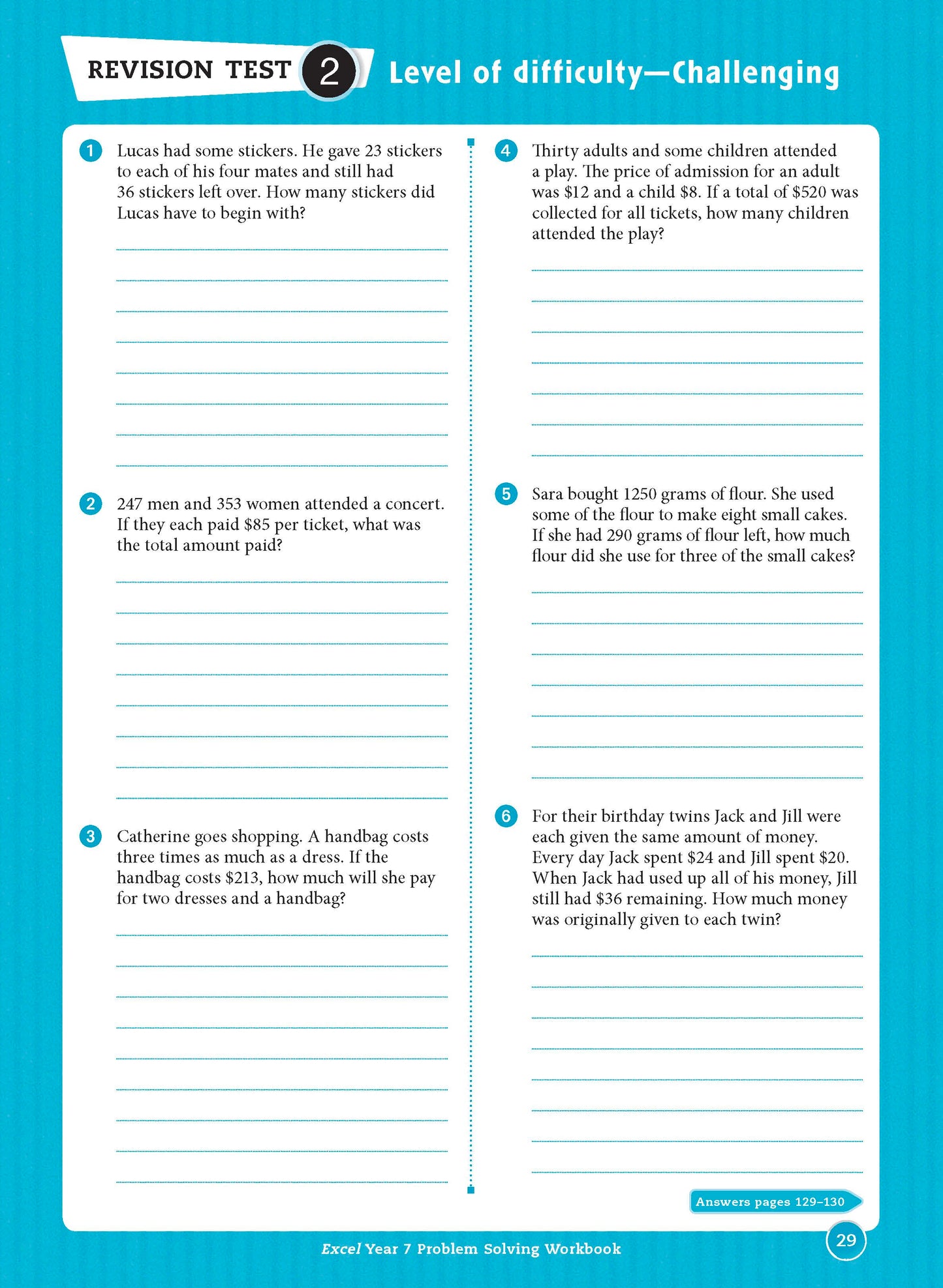 Excel Essential Skills - Problem Solving Workbook Year 7