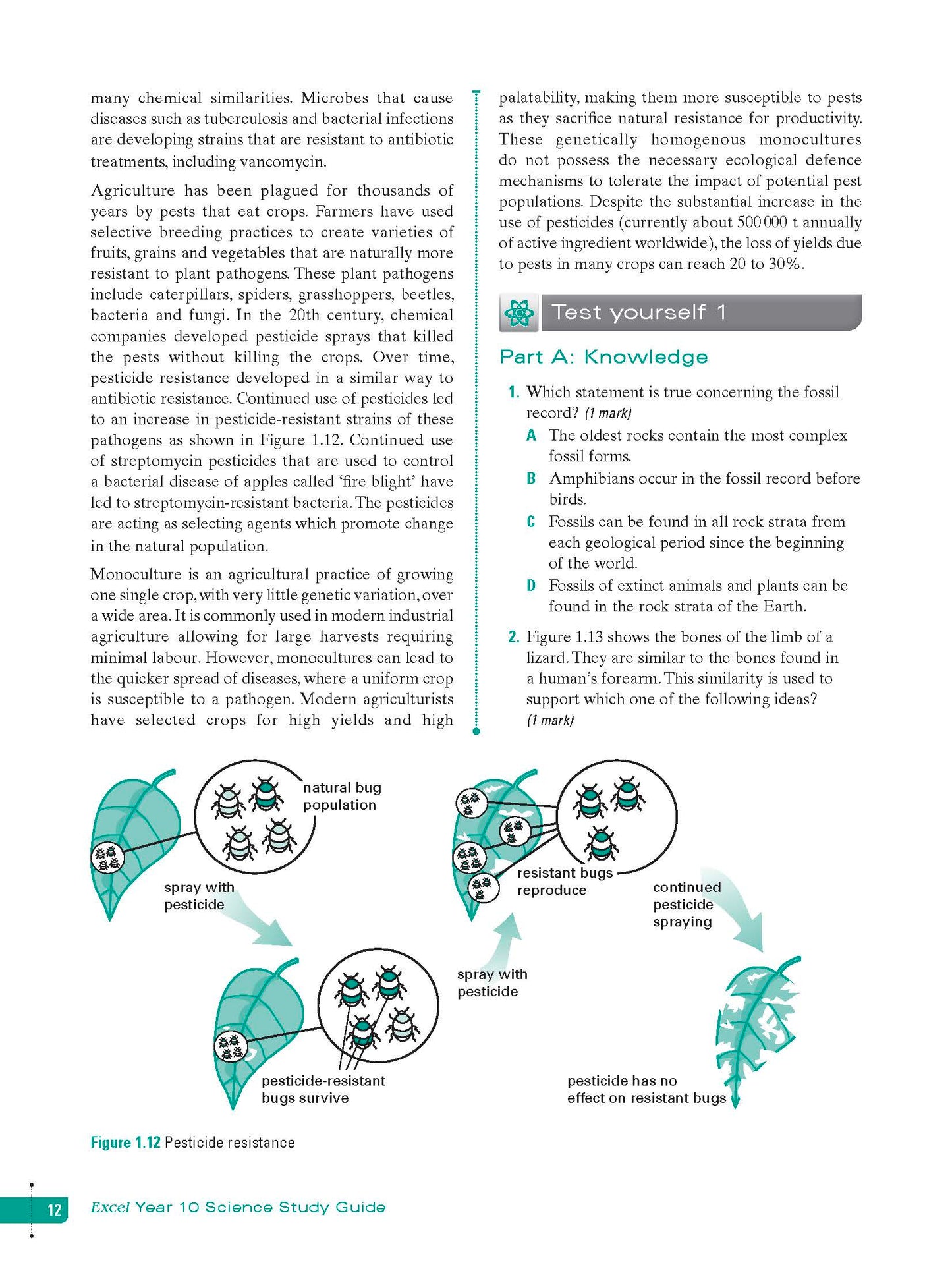 Excel Study Guide - Science Year 10
