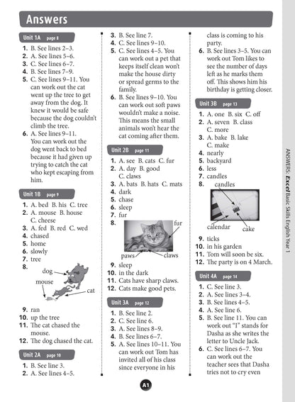 Excel Basic Skills - English Year 1