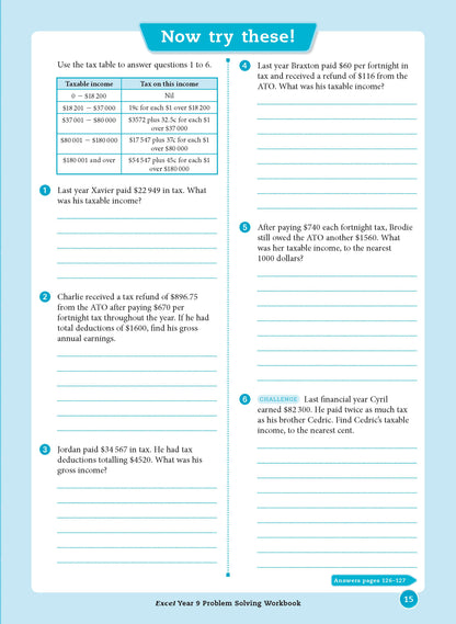 Excel Essential Skills - Problem Solving Workbook Year 9
