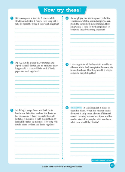 Excel Essential Skills - Problem Solving Workbook Year 8