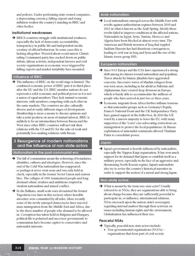 Excel HSC Year 12 Modern History Study Guide
