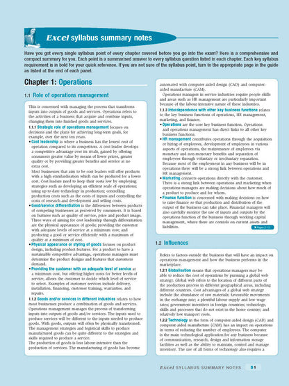 Excel HSC Year 11 Business Studies Study Guide