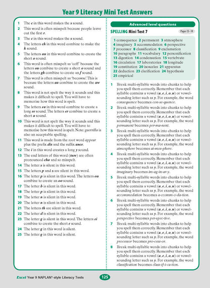 Excel Year 9 NAPLAN*-style Literacy Tests