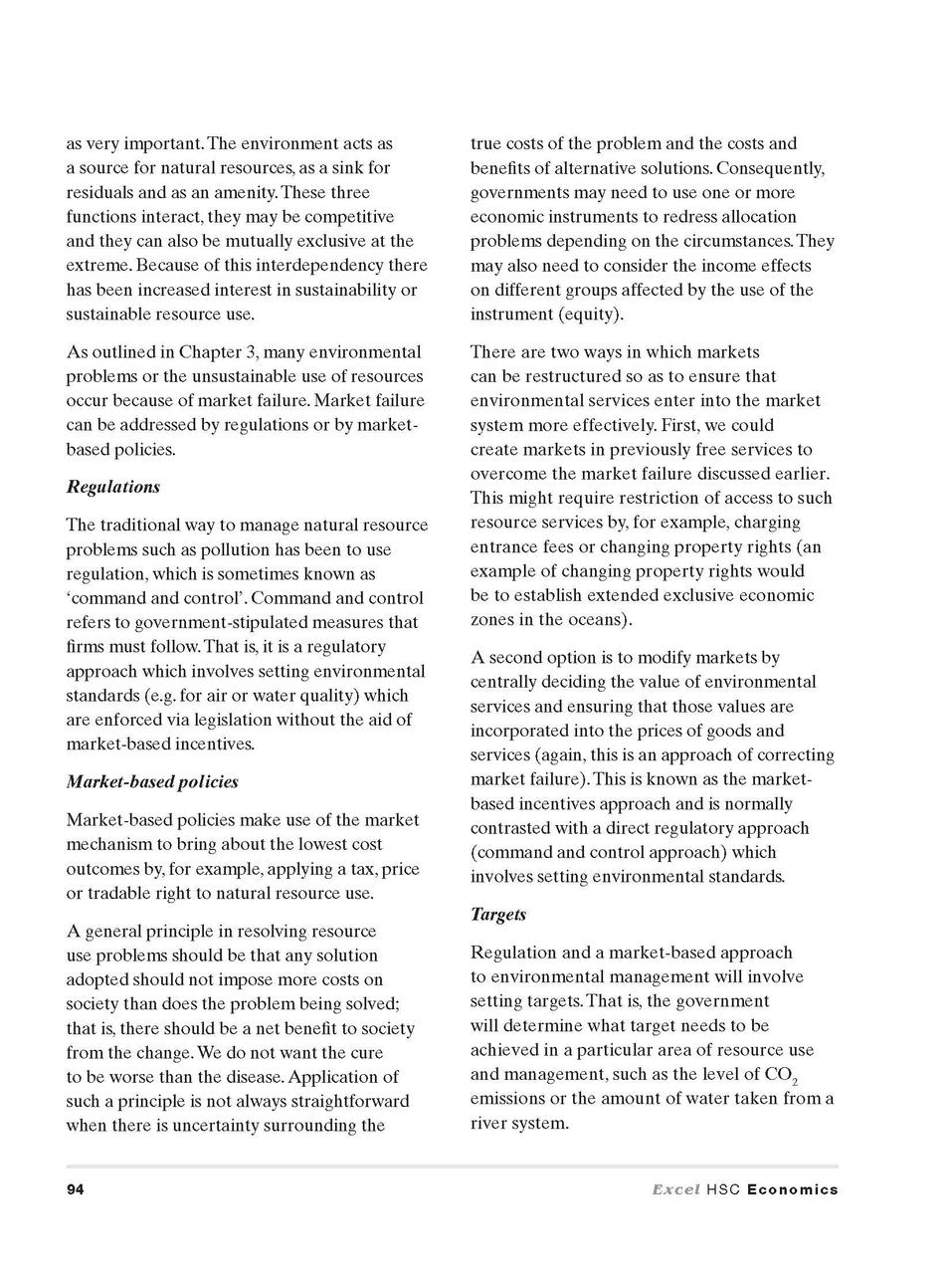 Excel HSC Year 12 Economics Study Guide with Study Cards