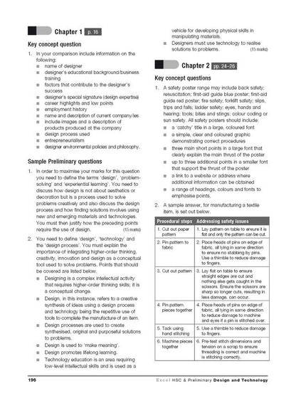 Excel HSC Year 11 and 12 Design and Technology Study Guide