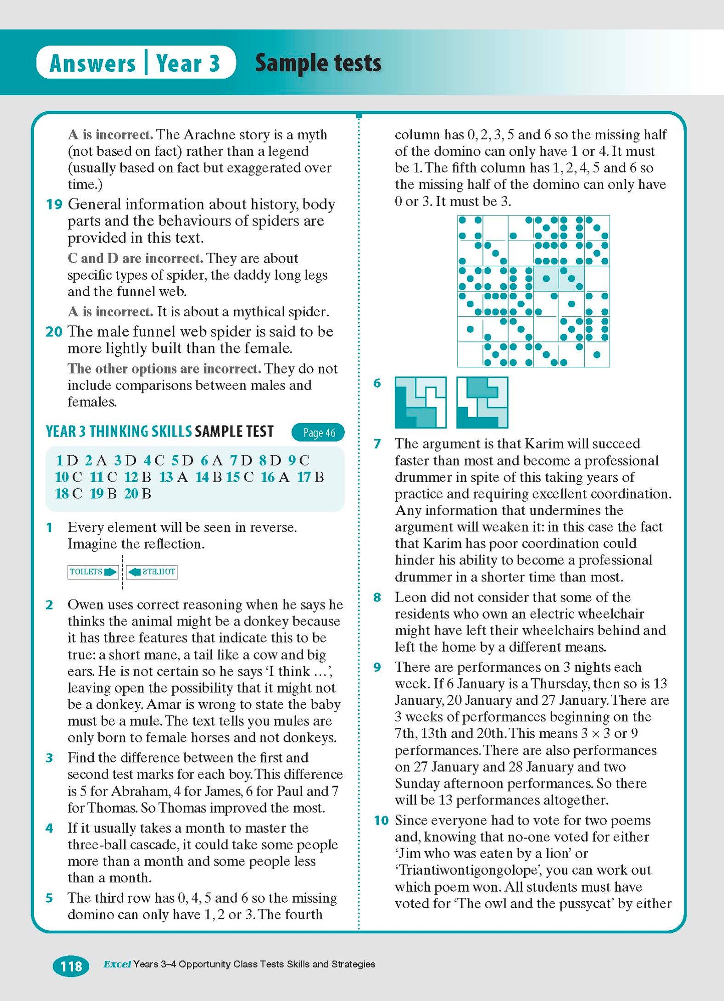 Excel Test Skills - Opportunity Class Tests Skills and Strategies Years 3-4