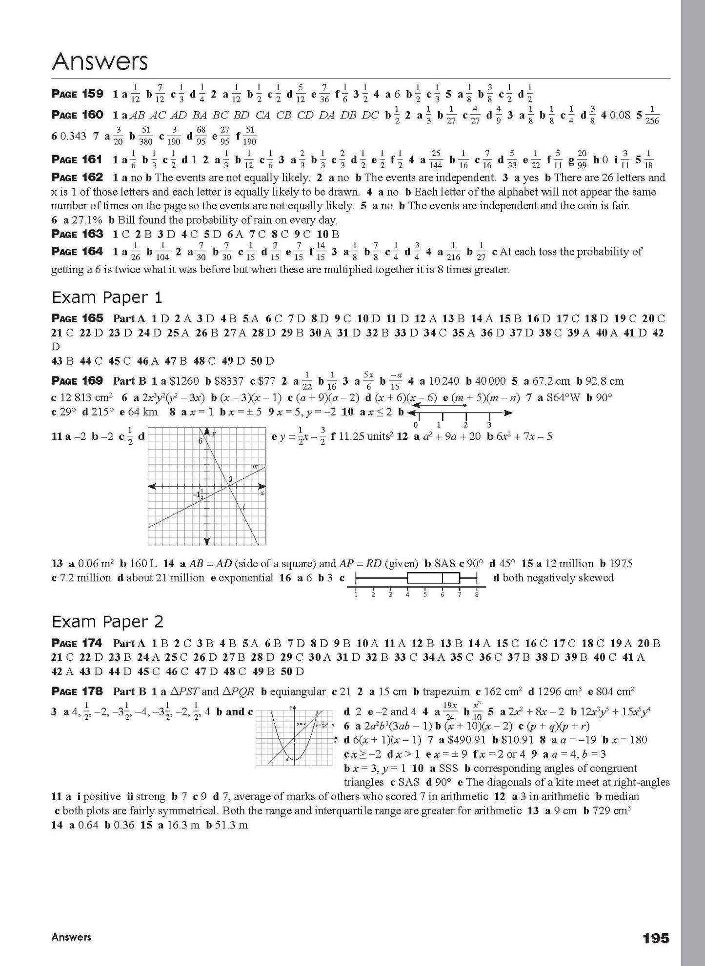 Excel Essential Skills - Mathematics Revision & Exam Workbook Year 10 NE