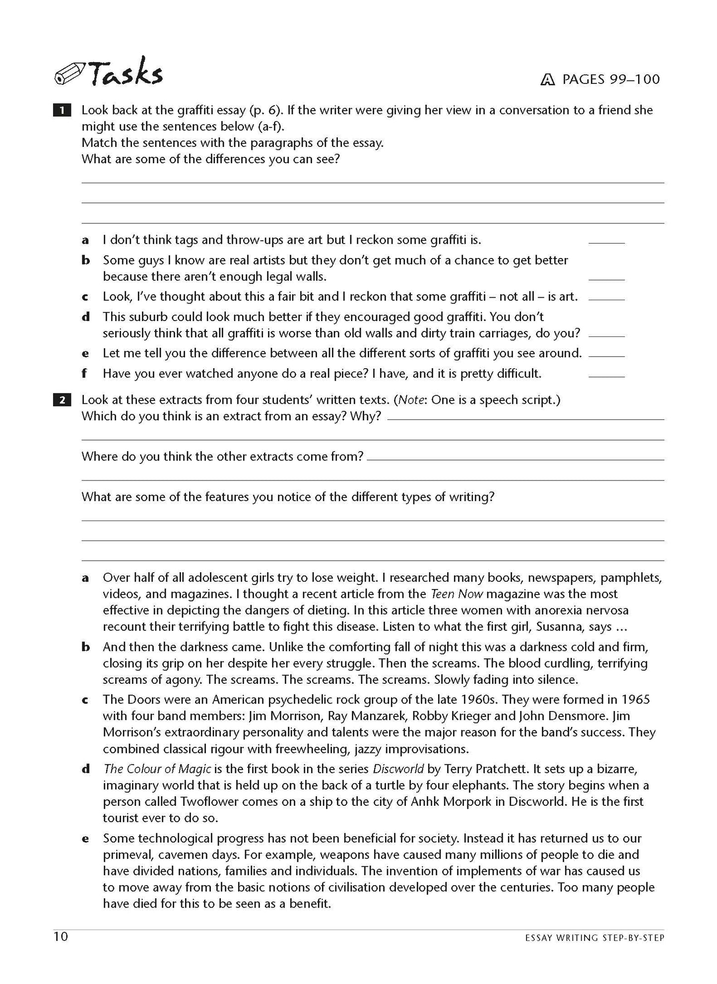 Excel Essential Skills - Essay Writing Step-by-Step Years 7-10