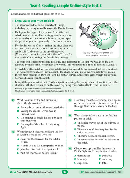 Excel Year 4 NAPLAN*-style Literacy Tests