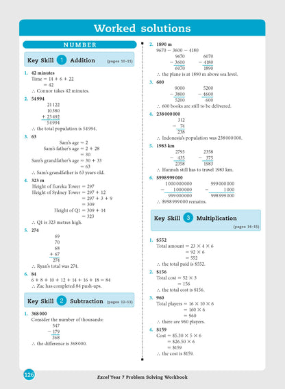 Excel Essential Skills - Problem Solving Workbook Year 7