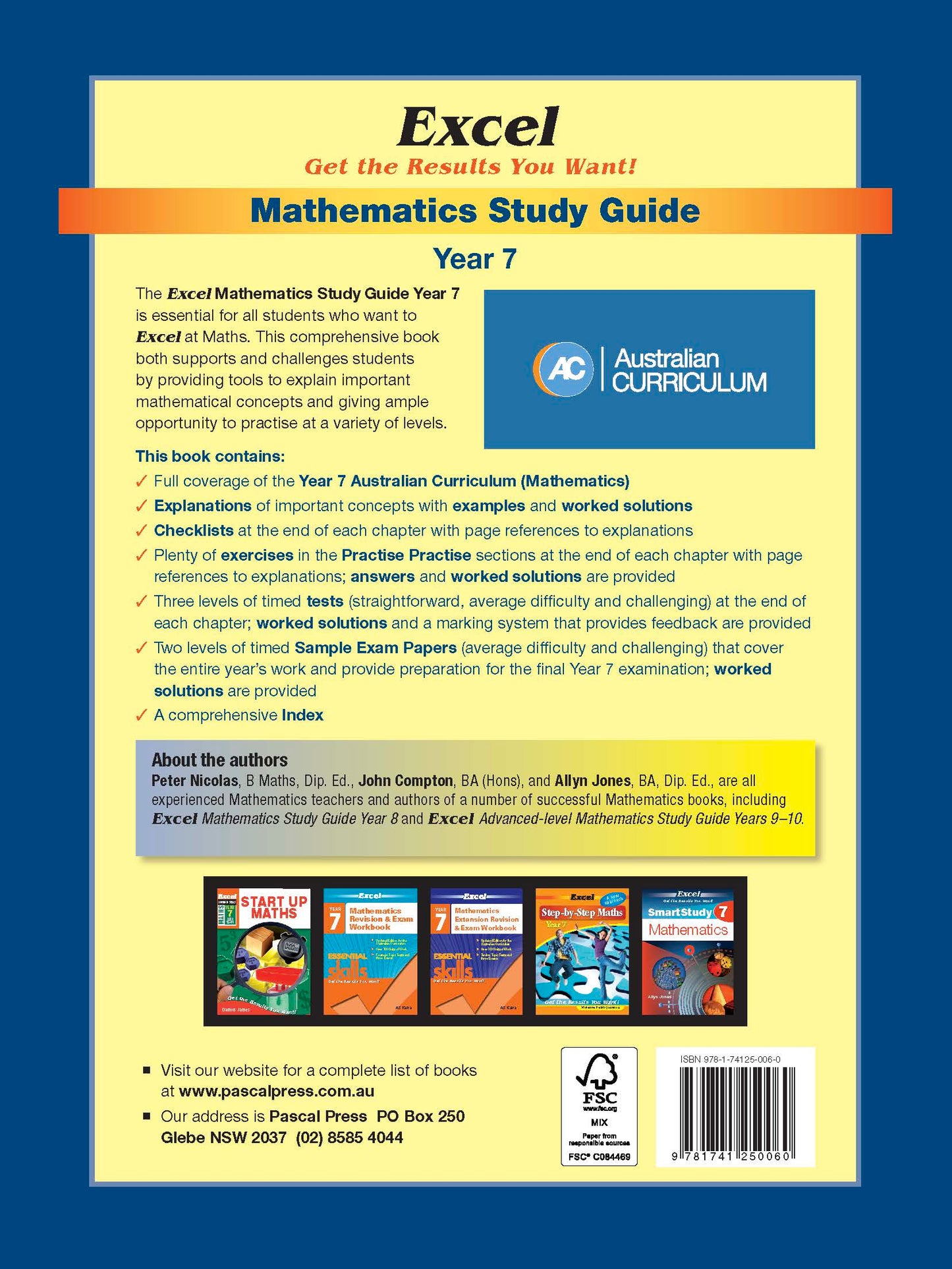 Excel Study Guide - Mathematics Year 7