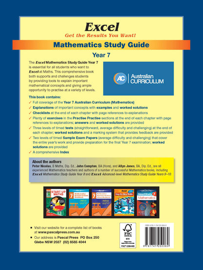 Excel Study Guide - Mathematics Year 7