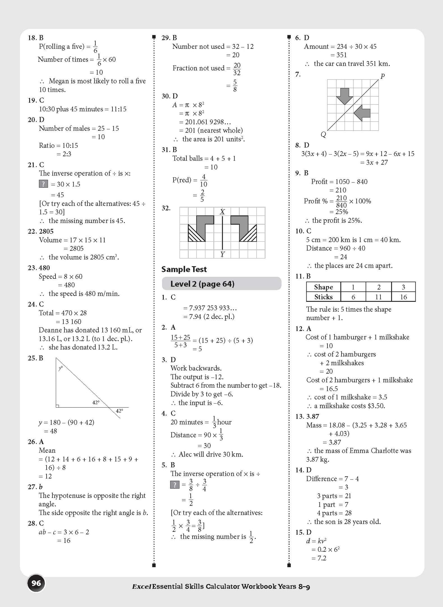 Excel Essential Skills - Calculator Workbook Years 8-9