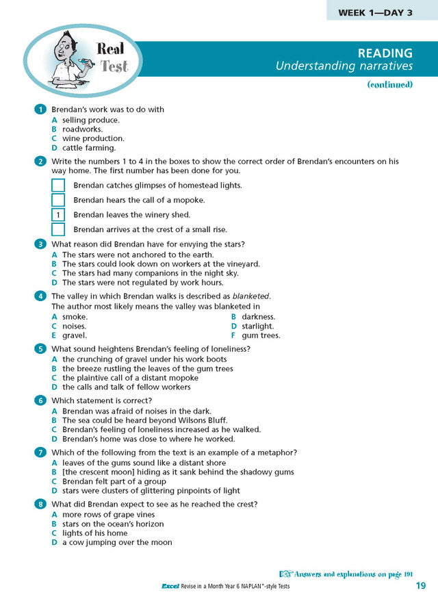 Excel Revise in a Month Year 6 NAPLAN*-style Tests