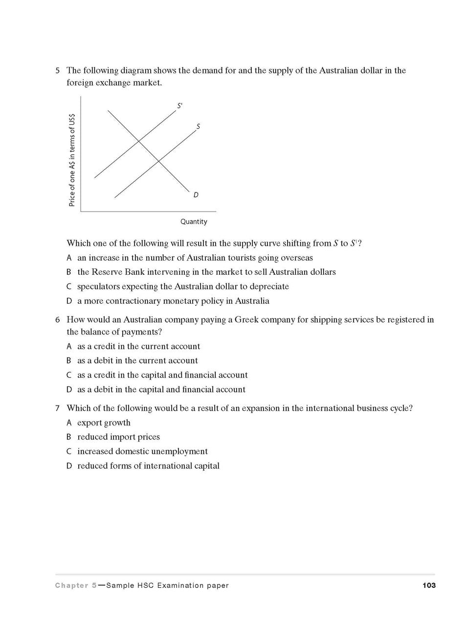Excel HSC Year 12 Economics Study Guide with Study Cards