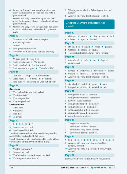 Excel Advanced Skills - Writing Workbook Year 2