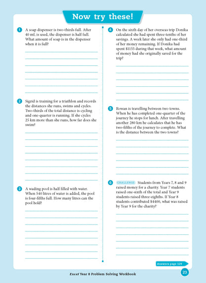 Excel Essential Skills - Problem Solving Workbook Year 8