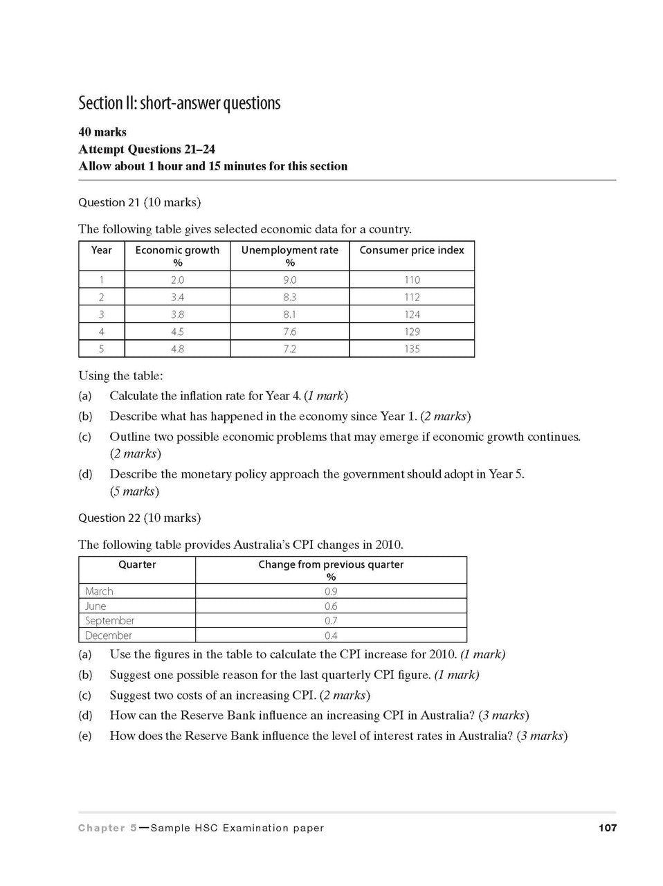 Excel HSC Year 11 Economics Study Guide