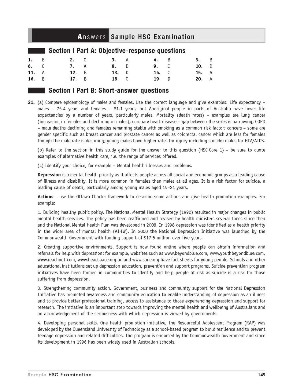 Excel HSC Year 11 and 12 PDHPE Study Guide