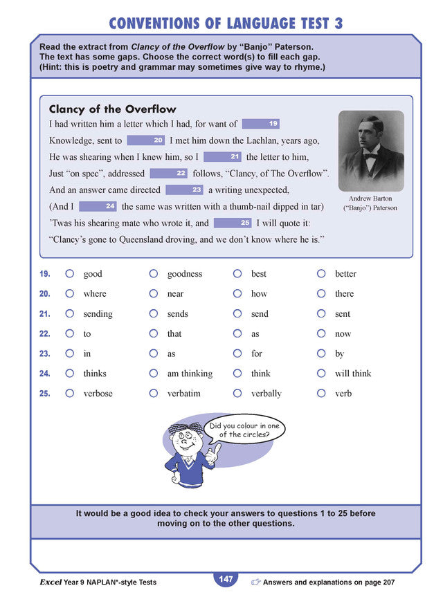 Excel Year 9 NAPLAN*-style Tests