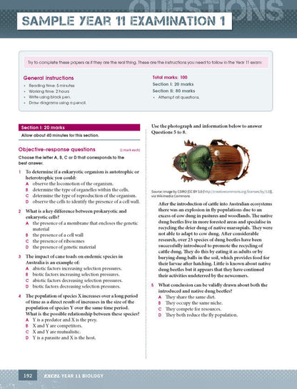 Excel HSC Year 11 Biology Study Guide