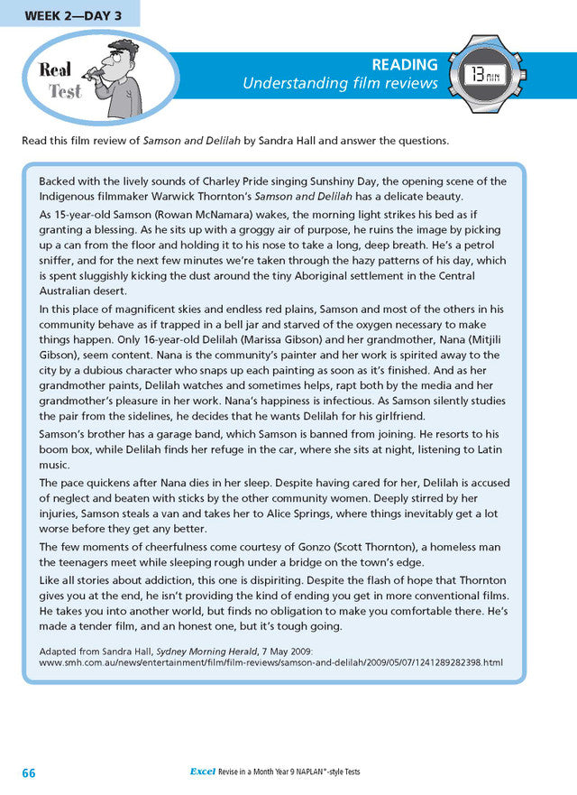 Excel Revise in a Month Year 9 NAPLAN*-style Tests