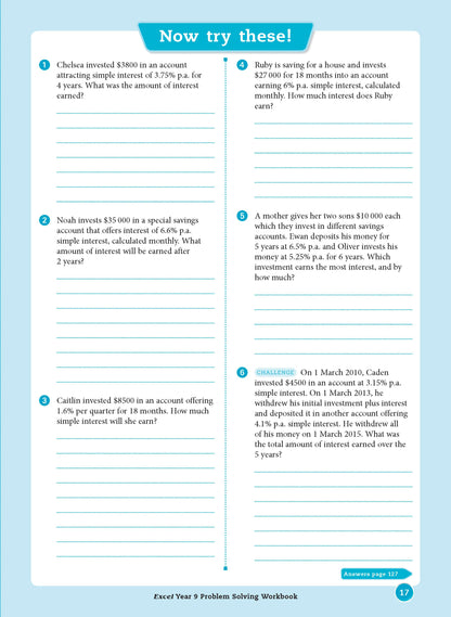 Excel Essential Skills - Problem Solving Workbook Year 9