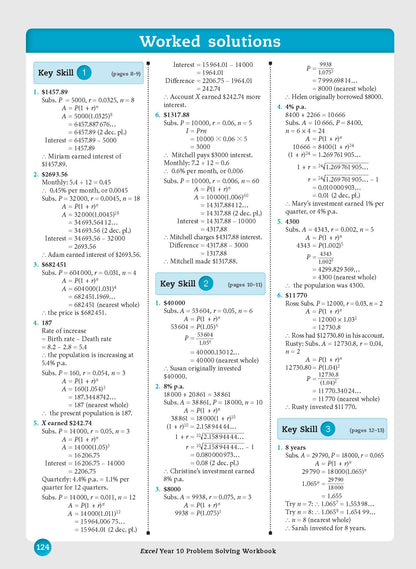Excel Essential Skills - Problem Solving Workbook Year 10