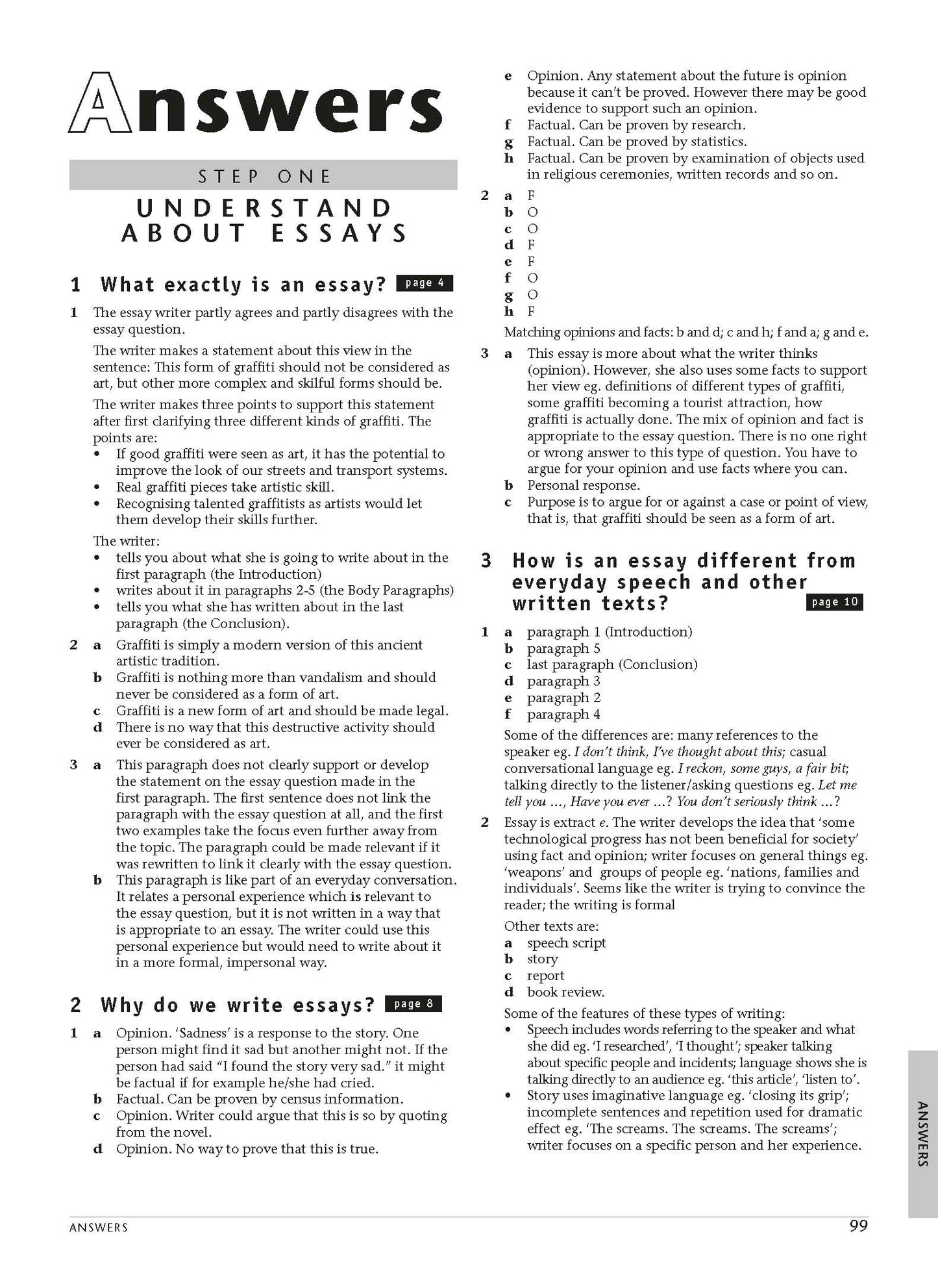 Excel Essential Skills - Essay Writing Step-by-Step Years 7-10