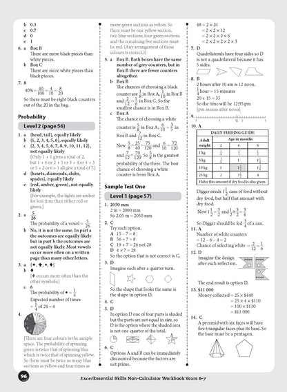 Excel Essential Skills - Non-Calculator Workbook Years 6-7