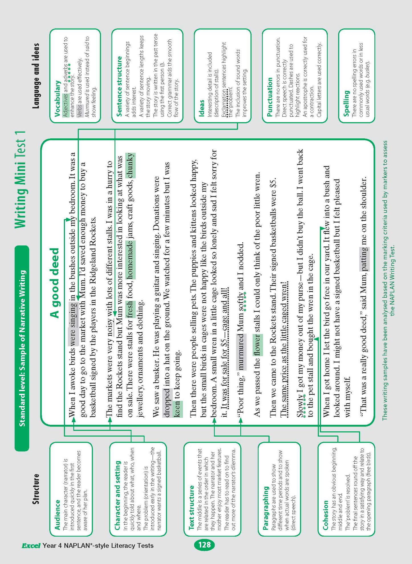 Excel Year 4 NAPLAN*-style Literacy Tests