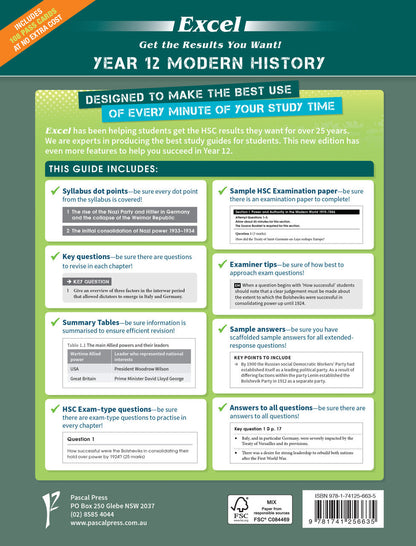 Excel HSC Year 12 Modern History Study Guide