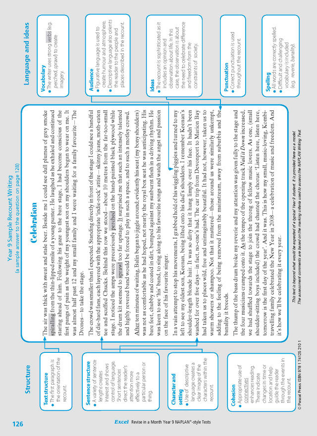 Excel Revise in a Month Year 9 NAPLAN*-style Tests
