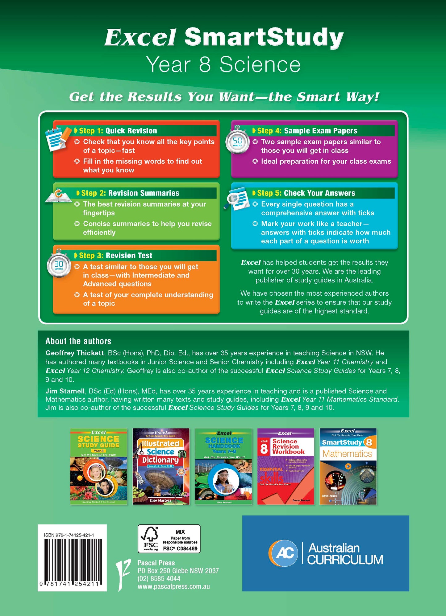 Excel SmartStudy - Science Year 8