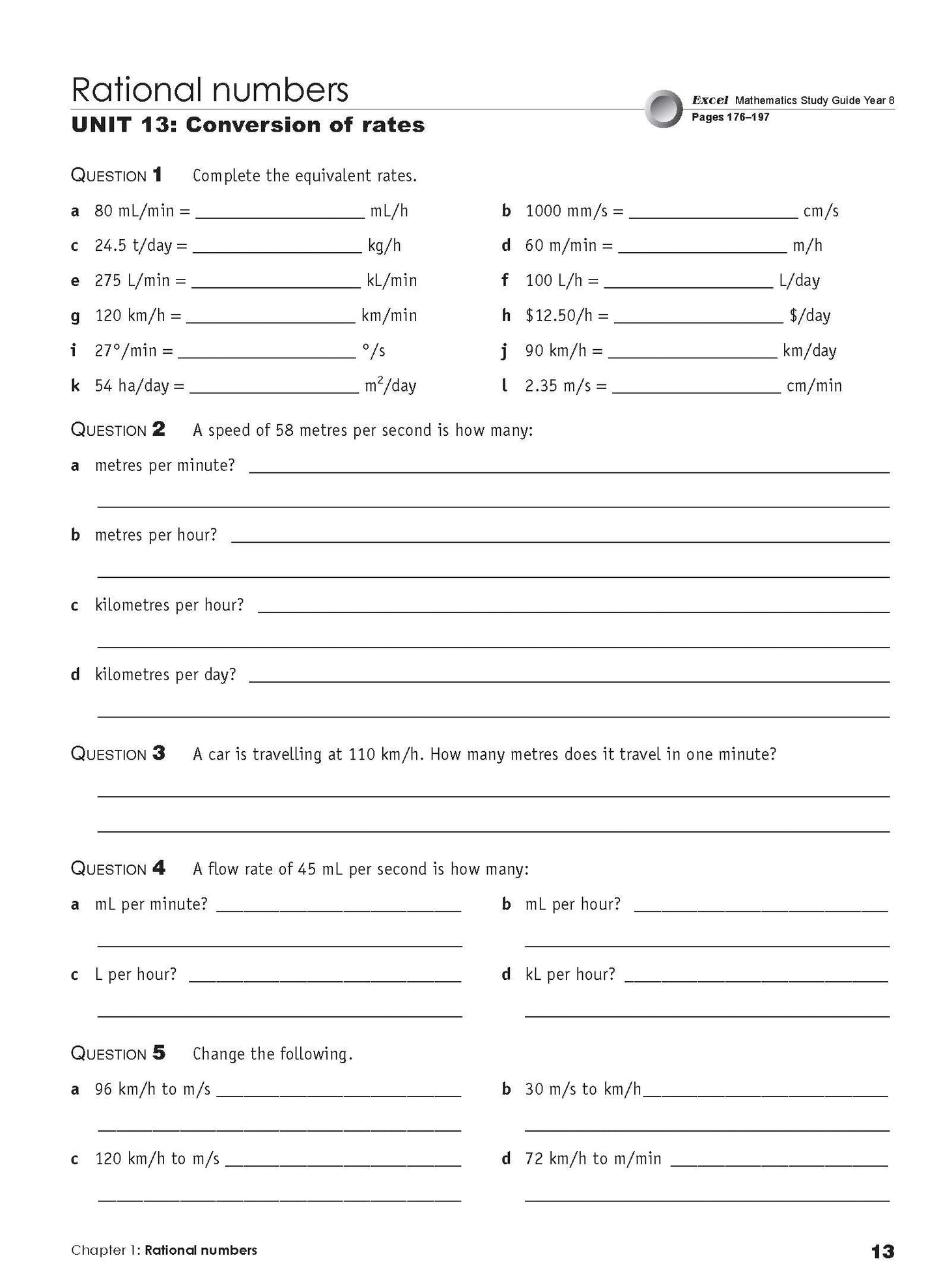 Excel Essential Skills - Mathematics Extension Revision and Exam Workbook Year 8