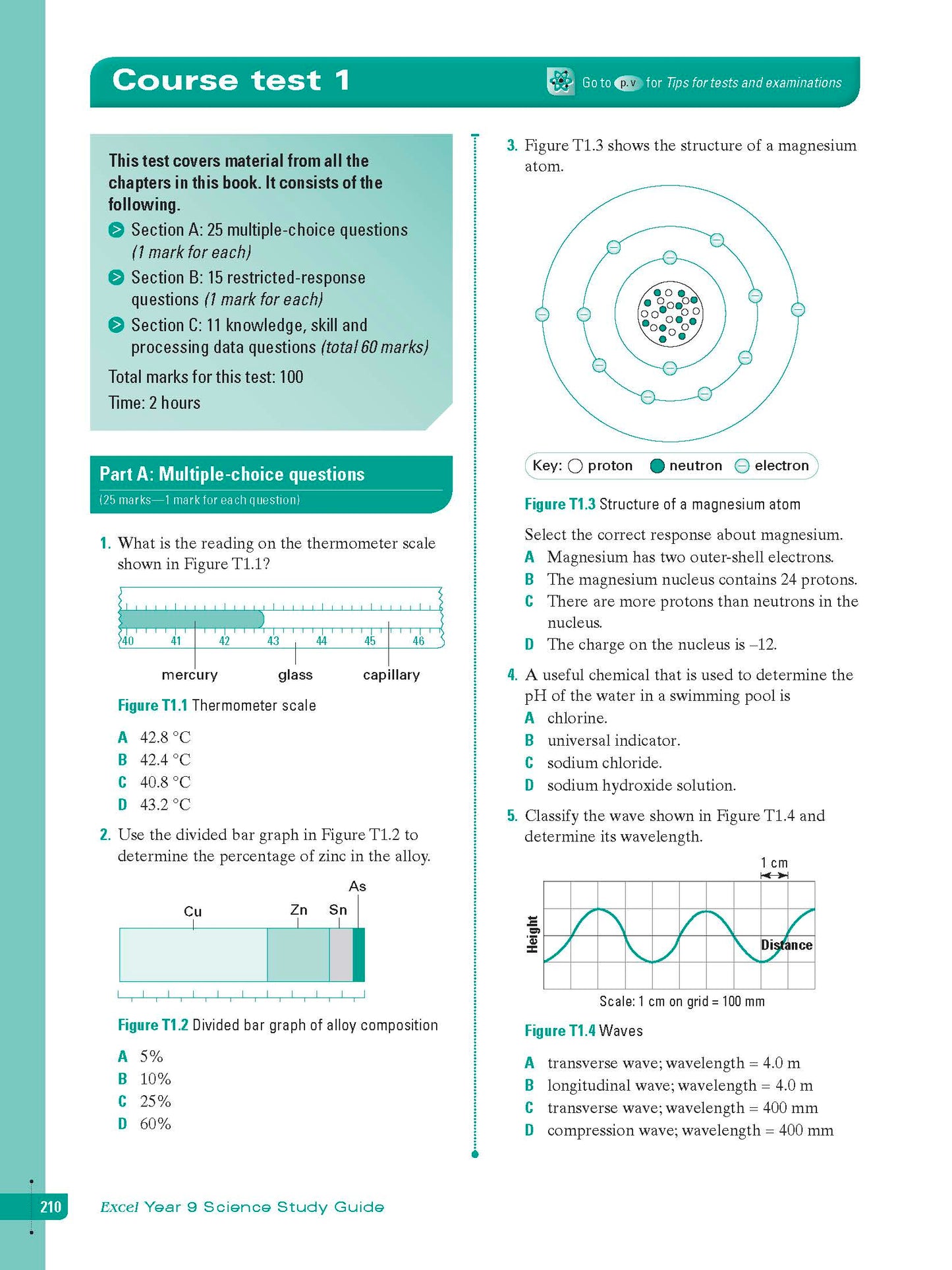 Excel Study Guide - Science Year 9